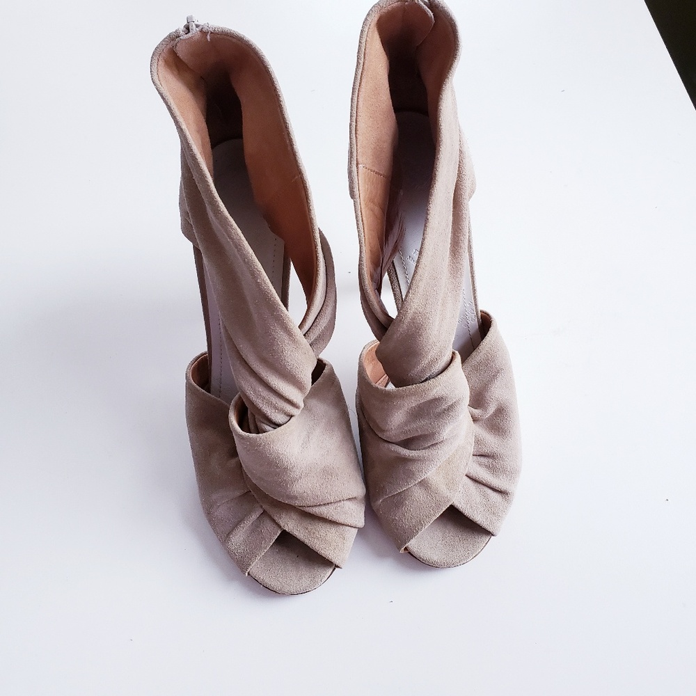 MAISON MARTIN MARGIELA Suede Leather Ankle Heels - Picture 2 of 5